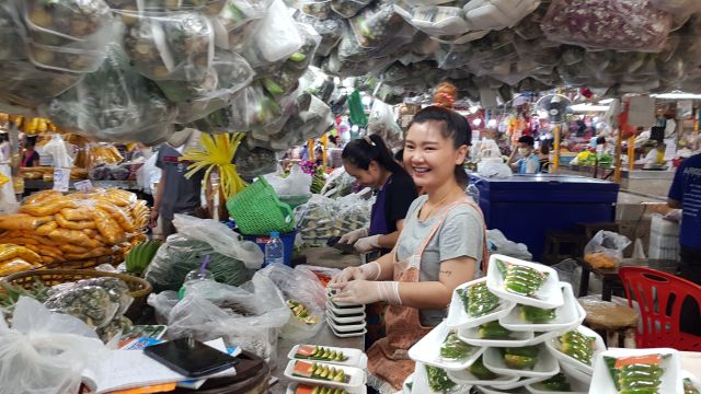 Pak Khlong Talat bloemenmarkt bangkok