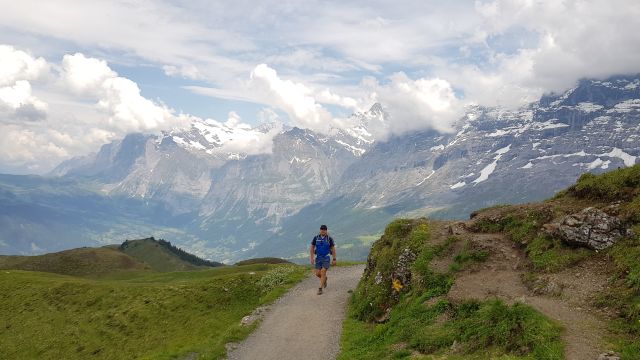 panorama Wandeling Männlichen Scheidegg
