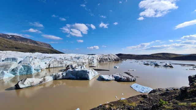 Svínafellsjökull ijsland drone