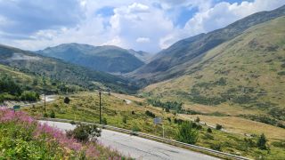 De bergpas richting Andorra