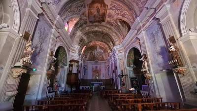 Interieur orthodoxe kerk Cargese