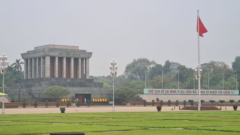 Ho Chi Min Mausoleum Hanoi Noord Vietnam