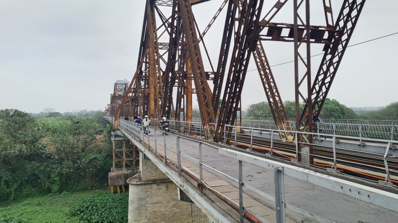 Long Bien Bridge Hanoi Noord Vietnam