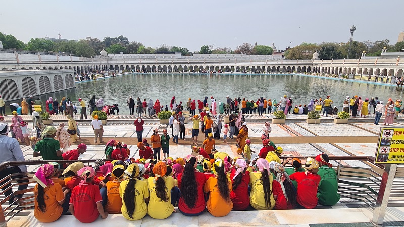 Gurudwara Bangla Sahib Delhi vijver