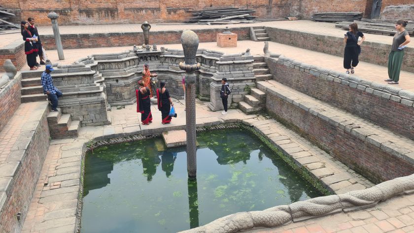 Laayeku Pond Bhajya Pukhu vijver durbar square Bhaktapur