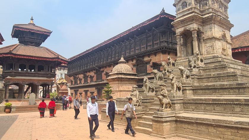 Chyasilin Mandap - 55 Venster paleis - Siddhi Vatsala Tempel Durbar Square Bhaktapur