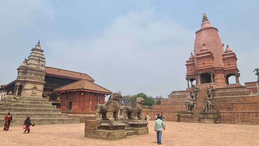 Siddhi Vatsala Tempel Silumahadev-tempel leeuwen Bhaktapur