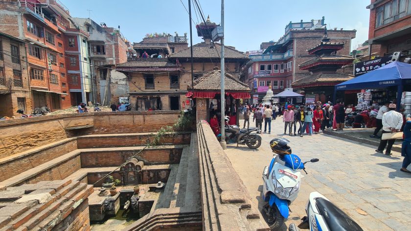 pukhus bij Bishnu Mandir