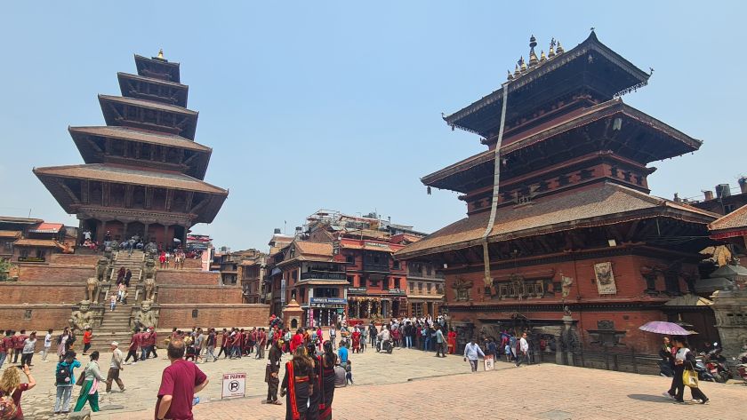 Taumadhi Square Nyatapola Tempel Bhairabnath Bhaktapur