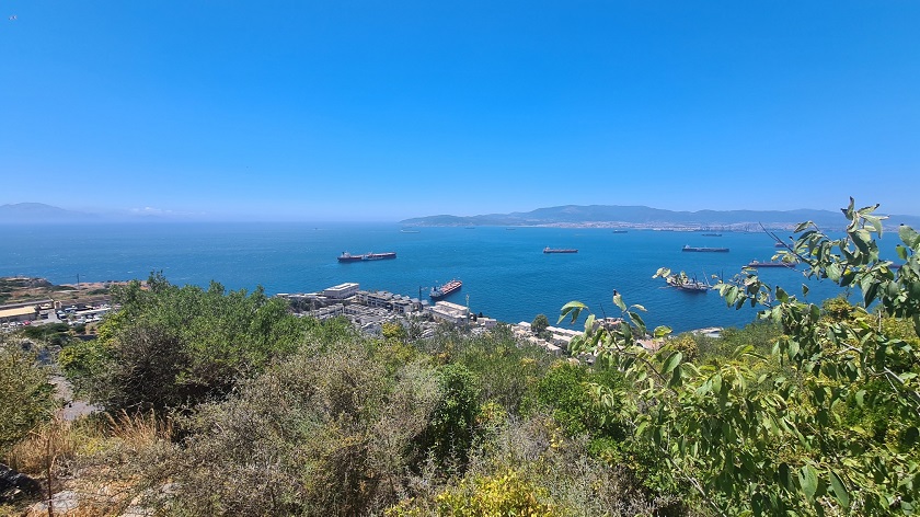 Uitzicht Straat van Gibraltar - Pilaren van Hercules